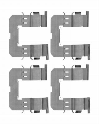 HELLA PAGID Lisakomplekt, ketaspiduriklotsid 8DZ 355 204-361